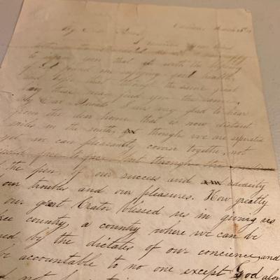 c.1850s Dickinson College Carlisle, PA Correspondence Letters From College