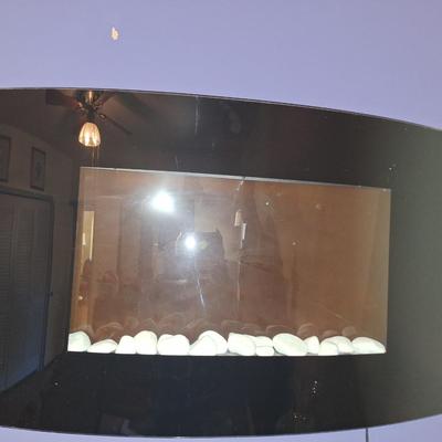 wall mounted fireplace w/ remote