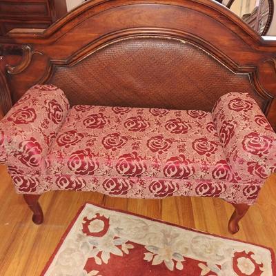 Red rose bench