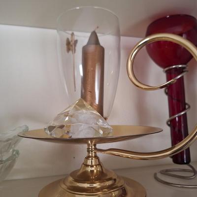 Brass candleholder