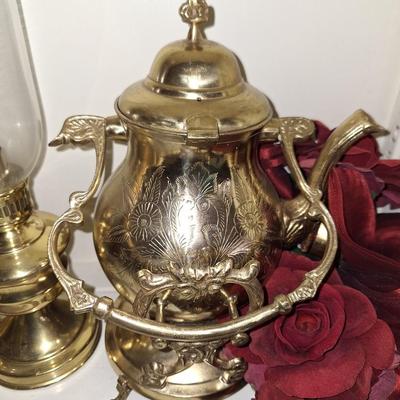 Brass Etched teapot