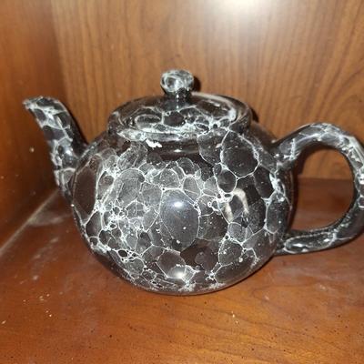 Porcelain "Marble" Teapot