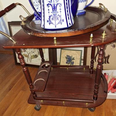 Wooden Bar cart
