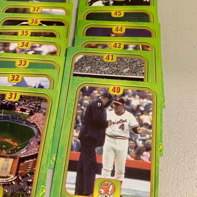 Vintage Baltimore Orioles Maryland Lottery Cards - Near Complete Mint Set Baseball Cards