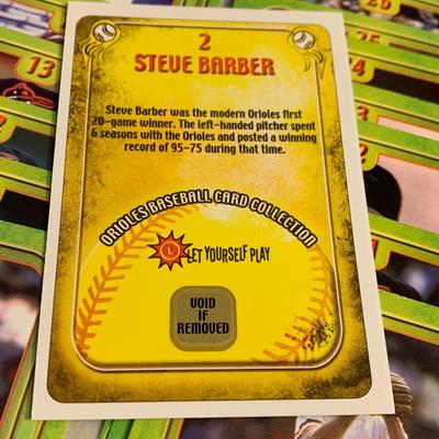 Vintage Baltimore Orioles Maryland Lottery Cards - Near Complete Mint Set Baseball Cards
