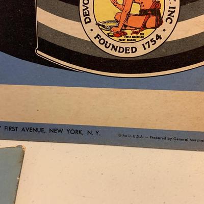 THREE Vintage Devoe & Raynolds Cardboard Wet Paint Signs