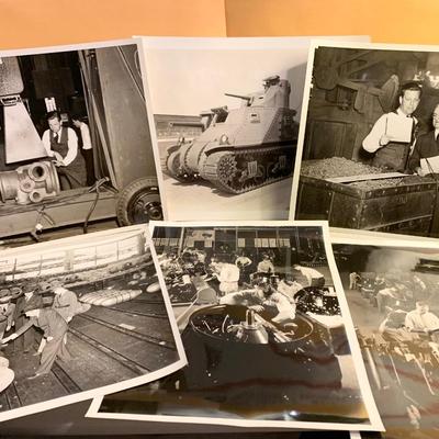 Rare lot of WWII Era Tank & Weapons Production 8 x 10s Home Front Pennsylvania