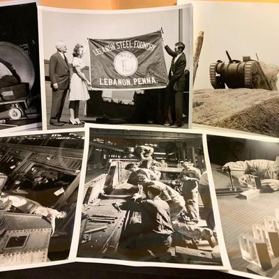 Rare lot of WWII Era Tank & Weapons Production 8 x 10s Home Front Pennsylvania