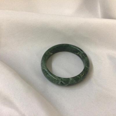 Jade Bangle Bracelet Dark Green