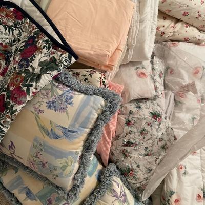 Comforters, pillows and mattress pads