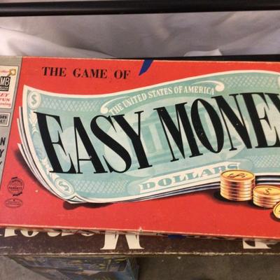 Space Shuttle Pin Ball Machine and Easy Money Board Games.