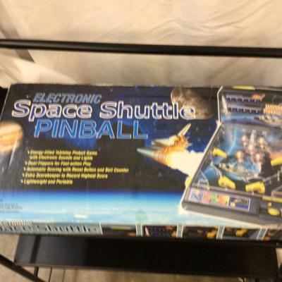 Space Shuttle Pin Ball Machine and Easy Money Board Games.