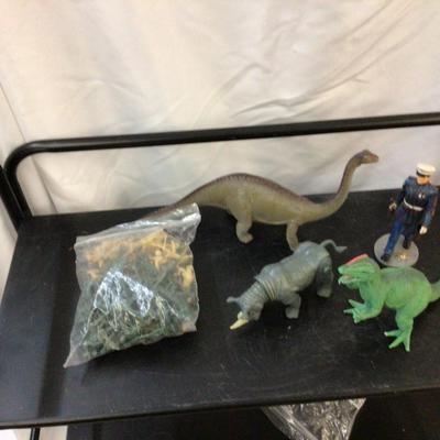 Kids Dinosaurs and Army Men Lot