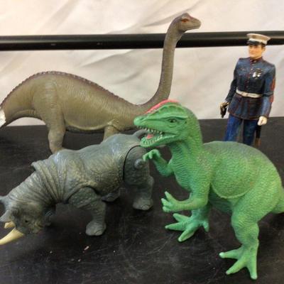 Kids Dinosaurs and Army Men Lot