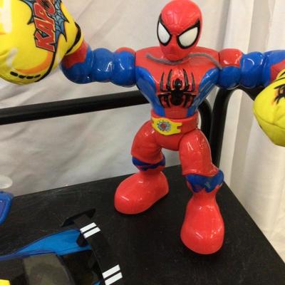 Spider Man, Light Speed Car, Little Tikes Guitar, Super Streamer Squirt Gun
