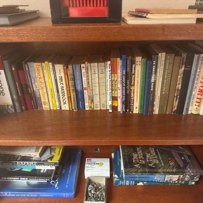 Book case with books and accessories