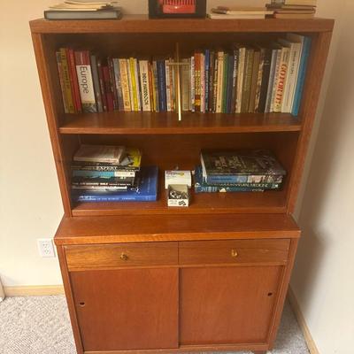 Book case with books and accessories