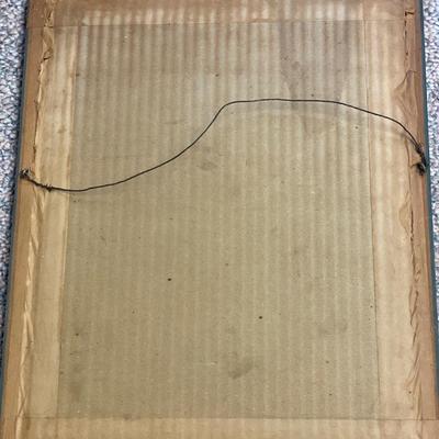 Barometer, tray and signed print