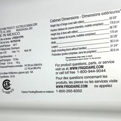 Frigidaire Side by Side Refrigerator - Excellent Condition