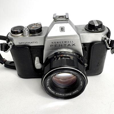 Vintage Honeywell Pentax Camera + Accessories Lot