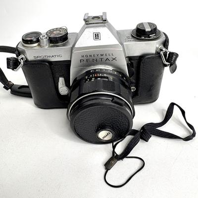 Vintage Honeywell Pentax Camera + Accessories Lot