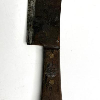 Set of 2 Vintage Meat Cleaver Knives