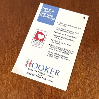 Vintage Solid Wood Hooker Chest of Drawers and Beveled Mirror