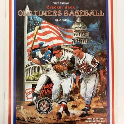 1982 First Annual Cracker Jack Old Timers Baseball Classic Program