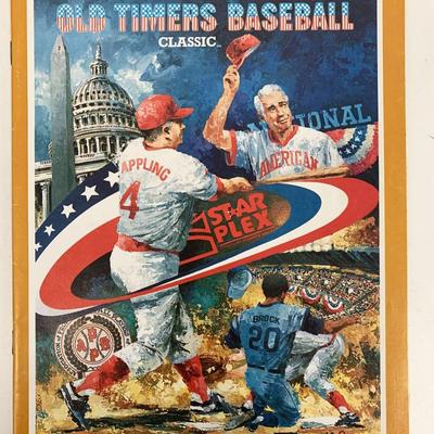 1983 Second Annual Cracker Jack Old Timers Baseball Classic Program