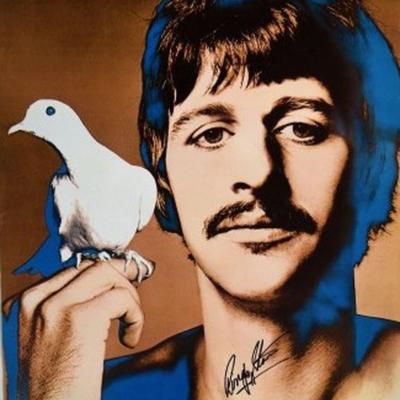 Ringo Starr signed "Look Magazine" poster
