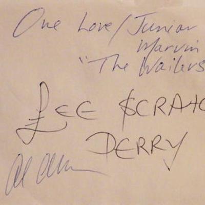 Junior Marvin & The Wailers signature slip