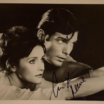 Christopher Reeve signed Superman movie photo 
