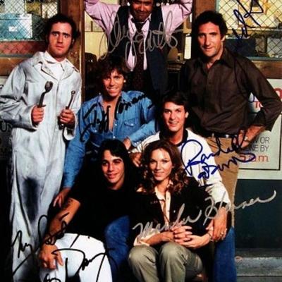 Taxi cast signed photo 