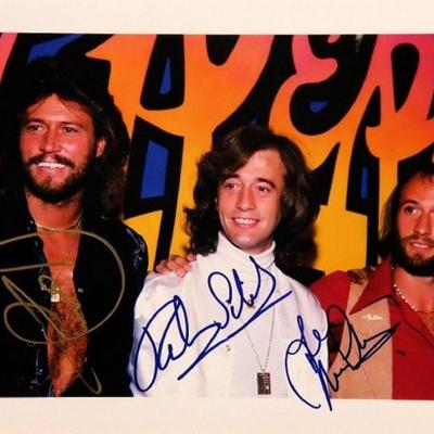 The Bee Gees signed photo
