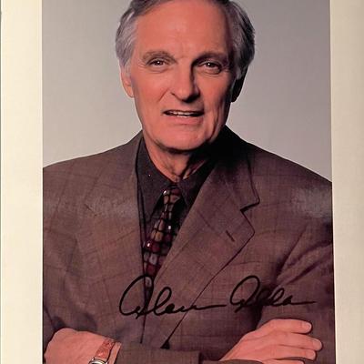 Alan Alda facsimile signed photo. 8x10 inches