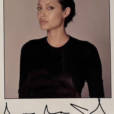 Angelina Jolie facsimile signed photo. 8x10 Inches