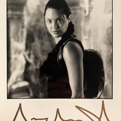 Angelina Jolie facsimile signed photo. 8x10 Inches