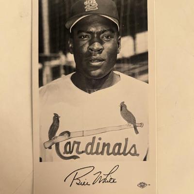 Bill White facsimile signed photo. 3x5 inches
