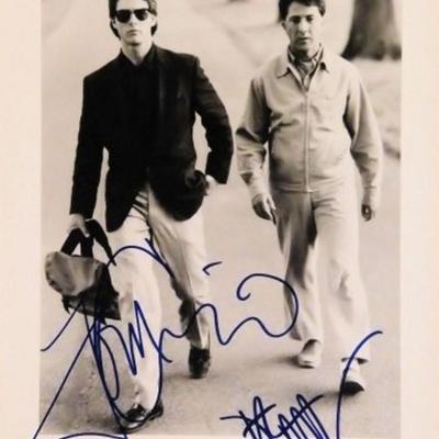 Tom Cruise and Dustin Hoffman signed promo photo