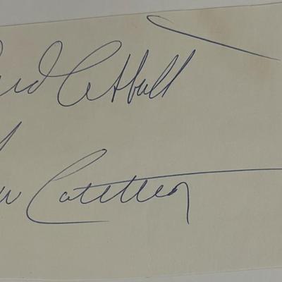 Bud Abbott and Lou Costello original signatures