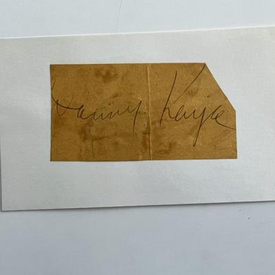 Danny Kaye signature cut