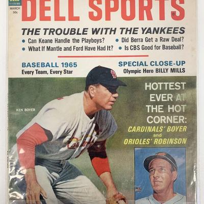 Dell Sports Baseball Magazine March 1965 - Ken Boyer - Brooks Robinson 