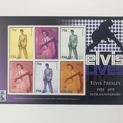 Elvis Presley 50th Anniversary Commemorative Stamp Set - Palau