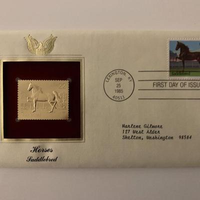 Horses: Saddlebred - First Day Cover - Lexington, KY. - 1985