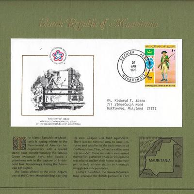 Islamic Republic of Mauritania - American Bicentennial Commemorative FDC