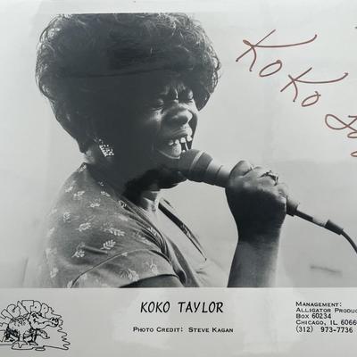 Koko Taylor signed photo