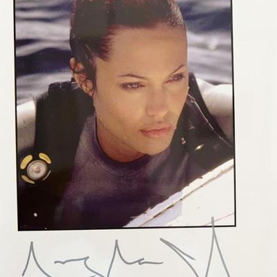 Angelina Jolie signed movie photo
