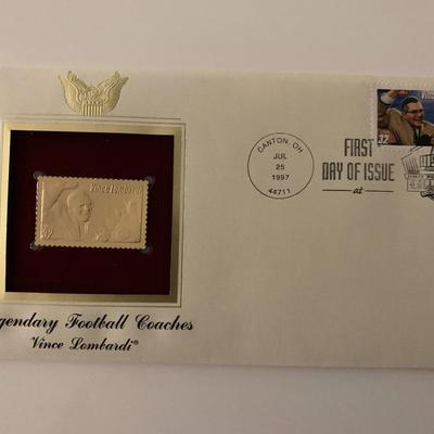 Vince Lombardi - First Day Cover - Canton, OH - 1997