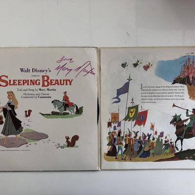 Mary Martin signed Sleeping Beauty sound track. GFA Authenticated