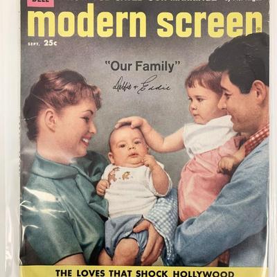 Modern Screen Magazine September 1958 Debbie Reynolds & Eddie Fisher Cover